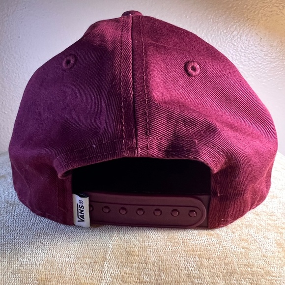 Vans Hat Drop V Low Snapback Hat Mens Skate Red - Picture 2 of 9